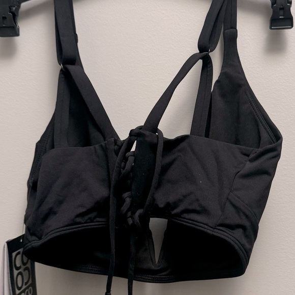 Coco Reef Womens Black Solid Plunge Neckline Beachwear Bikini Swim top NWT - Picture 12 of 13